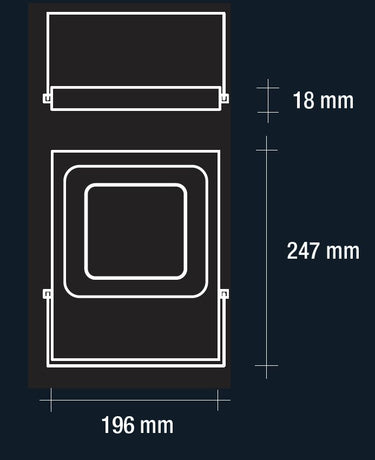 Vivida led floodlight 50w 4000k ip65 white